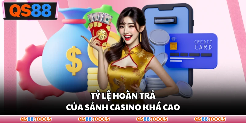 Hoàn Trả Cược - Chính Sách Ưu Đãi Hấp Dẫn Tại QS88 2 Tỷ lệ hoàn trả của sảnh casino khá cao
